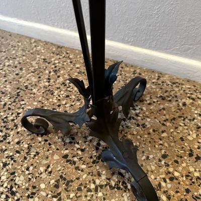 Antique Iron Ashtray Stand