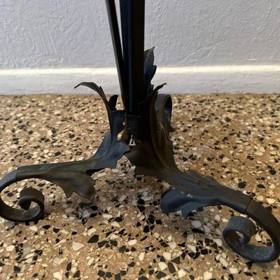 Antique Iron Ashtray Stand