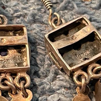 LOT 107 LOVELY STERLING EARRINGS