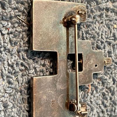 LOT 111 FAB STERLING NATIVE AMERICAN PUEBLO PIN