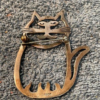 LOT 116 WONDERFUL MCM STERLING CAT JEWELRY