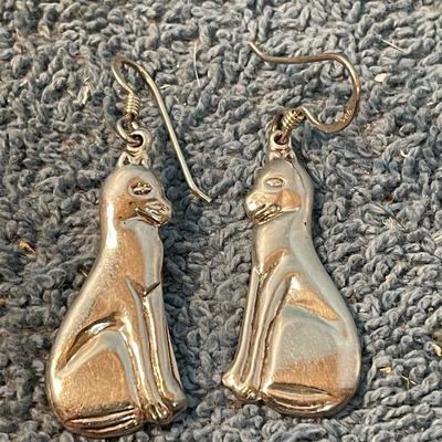 LOT 116 WONDERFUL MCM STERLING CAT JEWELRY