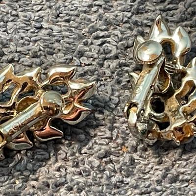LOT 120 GREAT DESIGNER SIGNED CLIP EARRINGS