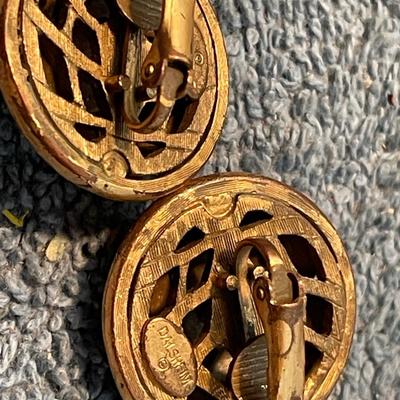 LOT 120 GREAT DESIGNER SIGNED CLIP EARRINGS