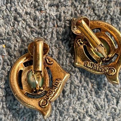 LOT 120 GREAT DESIGNER SIGNED CLIP EARRINGS