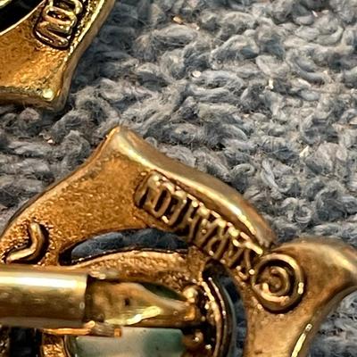 LOT 120 GREAT DESIGNER SIGNED CLIP EARRINGS