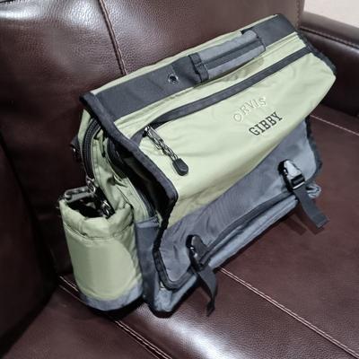 LIKE NEW ORVIS LEATHER BAG AND AN ORVIS SOFT SIDED BRIEFCASE