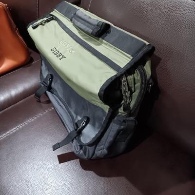 LIKE NEW ORVIS LEATHER BAG AND AN ORVIS SOFT SIDED BRIEFCASE