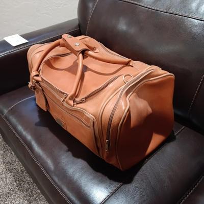 LIKE NEW ORVIS LEATHER BAG AND AN ORVIS SOFT SIDED BRIEFCASE