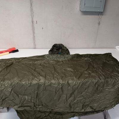 SHOTGUN CLEANER, BELT POUCHES, HEADLIGHT AND RAIN PONCHO