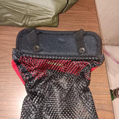 SHOTGUN CLEANER, BELT POUCHES, HEADLIGHT AND RAIN PONCHO