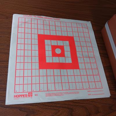 GUN GUARD CASE, PAPER TARGETS AND EAR PLUGS