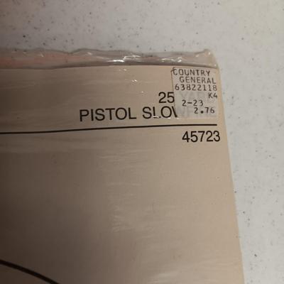 PISTOL PARTS, SHOTGUN CLEANER AND PAPER TARGETS