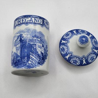 Blue Room Collection Spode Herb & Spice Jars