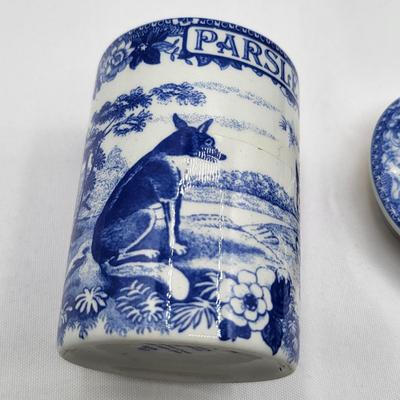 Blue Room Collection Spode Herb & Spice Jars