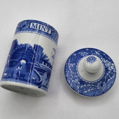 Blue Room Collection Spode Herb & Spice Jars