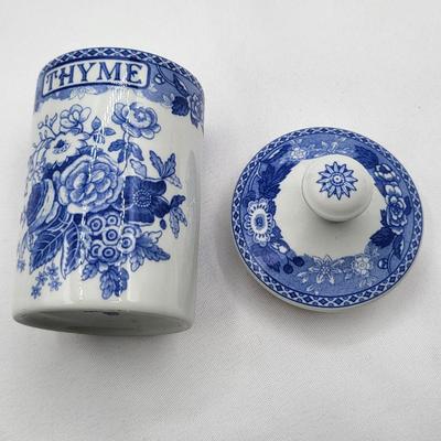 Blue Room Collection Spode Herb & Spice Jars