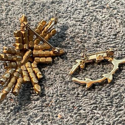 LOT 132 UNIQUE RHINESTONE PINS