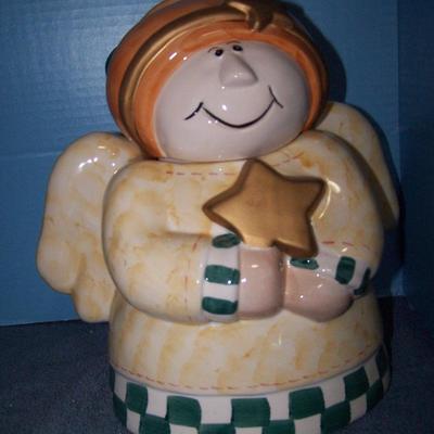 LOT 145 TWO CUTE CHRISTMAS COOKIE JARS