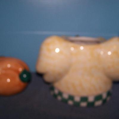 LOT 145 TWO CUTE CHRISTMAS COOKIE JARS