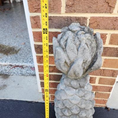 Heavy Concrete Pineapple Yard Art