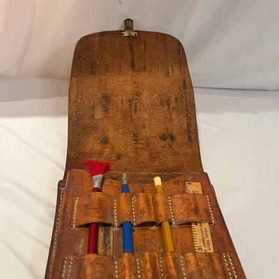 USGS Vintage Leather Field Case with Windsor & Newton Leather Journal (BP-MG)