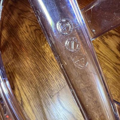Matching Pair of Crystal Polycarbonate Modern Dining Chairs (DR-RG)