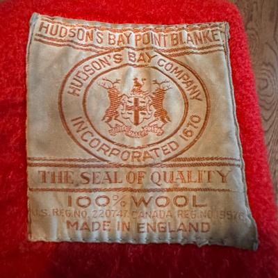 Hudson Bay Point Blanket Coat - Size L/XL (B3-DZ)