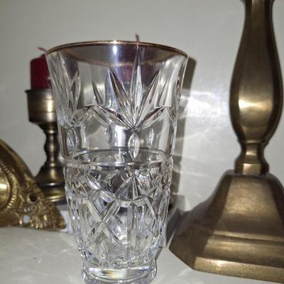 Crystal Gold Rimmed Glass