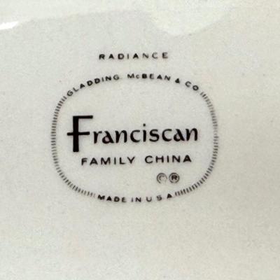 MCM Franciscan China Set - RADIANCE Pattern - Gladding McClean & Co - Made in USA