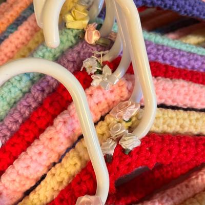 Lot 16 Crochet Hangers