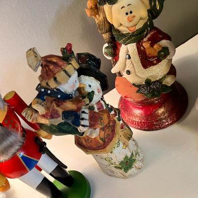 Lot 44 Christmas decor figures