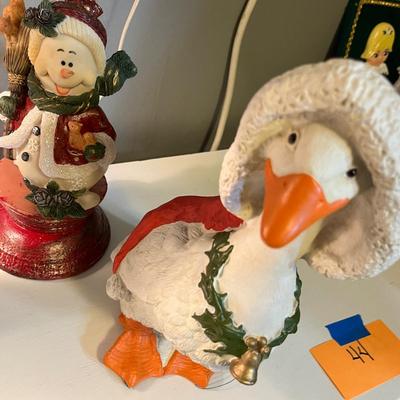 Lot 44 Christmas decor figures