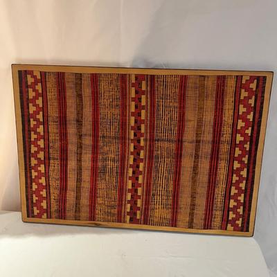 Navajo & Hopi Ceremonial Blanket Design Pyrographic Art by Donna Wahmann (BP-MG)