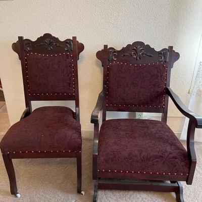 Vintage rocker & chair