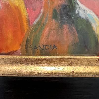 Elizabeth Sandia “Pumpkins” Signed Pastel On Paper (BP-RG)