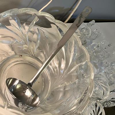 Lot 69 Crystal Punch Bowl
