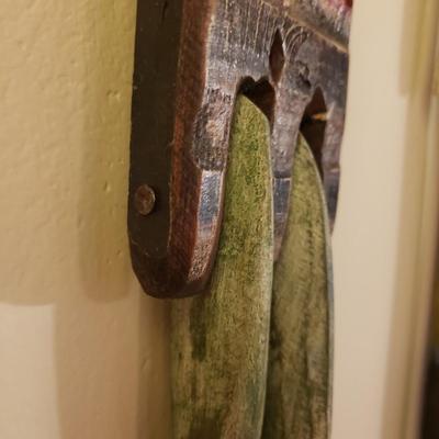 "Her" & "Him" Wooden Wall Puppets by Terry Turrell (E-KD)