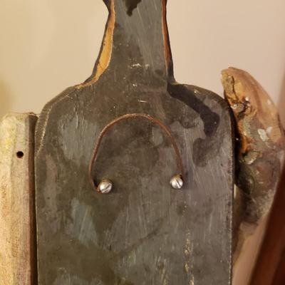 "Her" & "Him" Wooden Wall Puppets by Terry Turrell (E-KD)