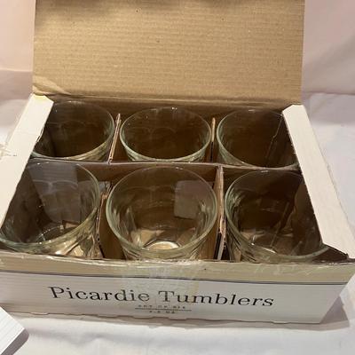 12 Duralex Picardie Glass Tumblers from Williams Sonoma (BP-MG)
