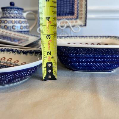 10 Piece Boleslawiec Polish Pottery Lot