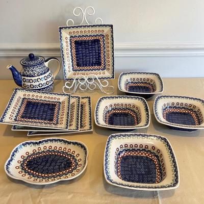 10 Piece Boleslawiec Polish Pottery Lot