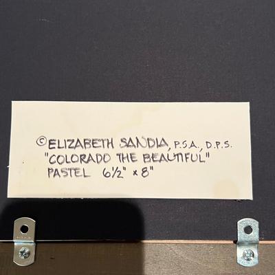 Elizabeth Sandia Signed “Colorado The Beautiful” Pastel (BP-RG)