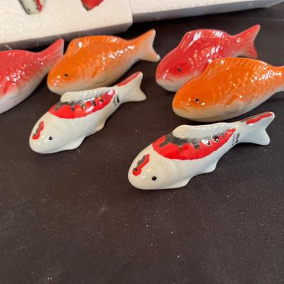Ceramic floating Koi fish