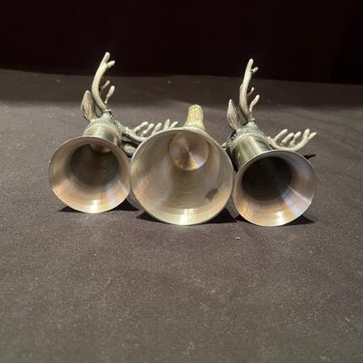 Gilde Zinn Pewter Cups with Pewter Animal Shot Glasses (BP-MG)
