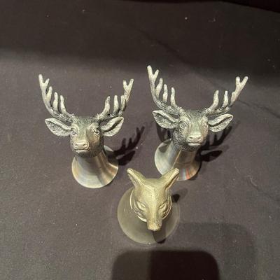 Gilde Zinn Pewter Cups with Pewter Animal Shot Glasses (BP-MG)