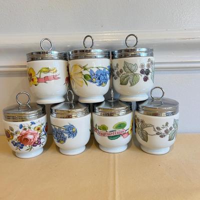 12 Piece Porcelain China Lot - Dunoon Mugs, Royal Worcester Egg Coddler Set,