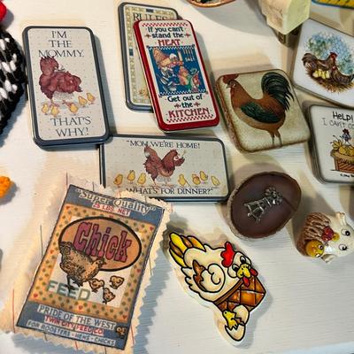 Lot 98 Chicken magnets & other