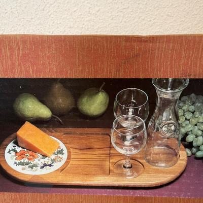 7 pc Champagne, bucket, and wine and cheese