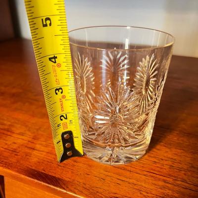 6 Waterford Crystal Double Old Fashioned Millennium Series Glasses Cups